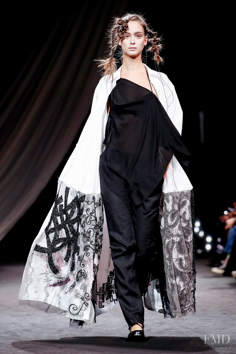 Chiara Corridori featured in  the Yohji Yamamoto fashion show for Spring/Summer 2020