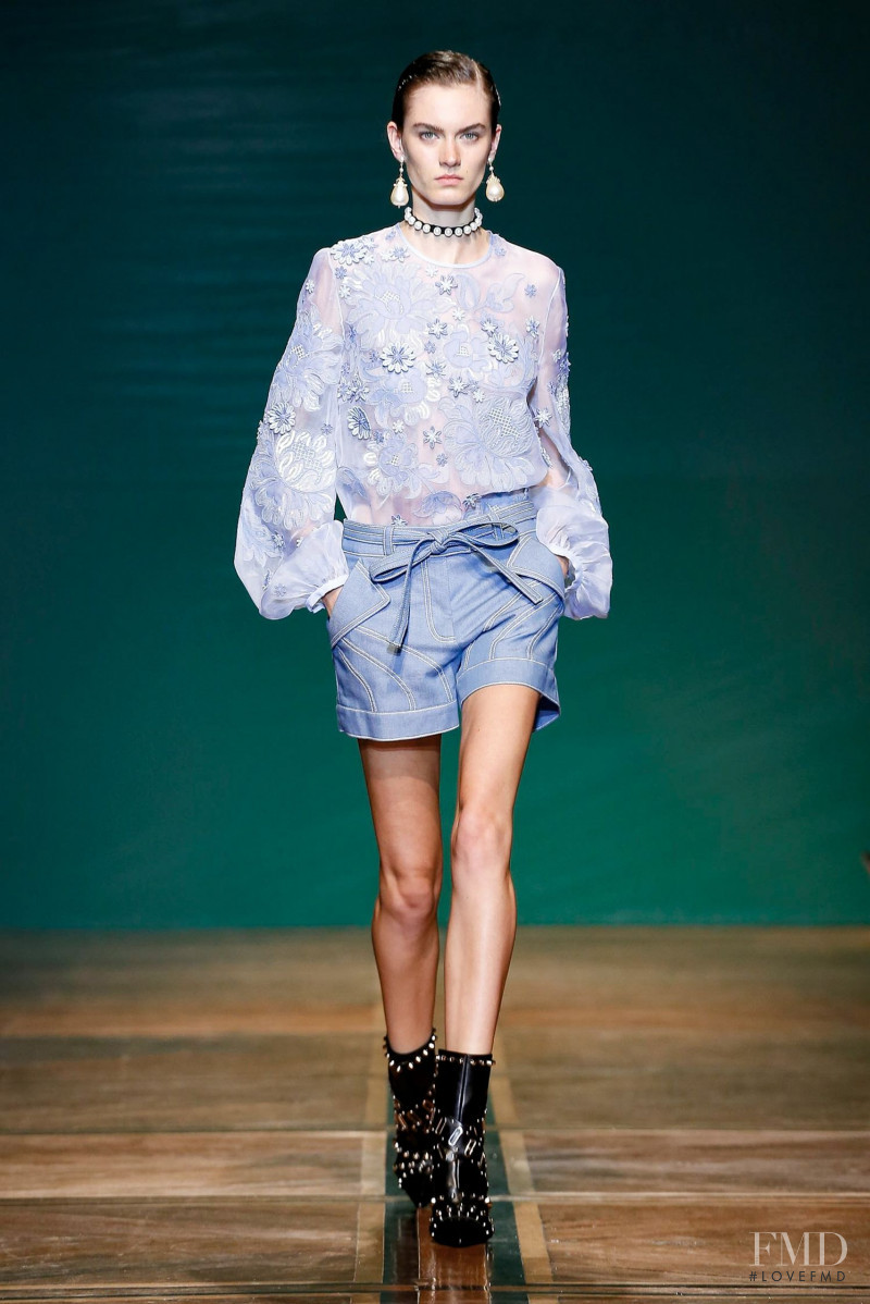 Hannah Claverie featured in  the Andrew Gn fashion show for Spring/Summer 2020