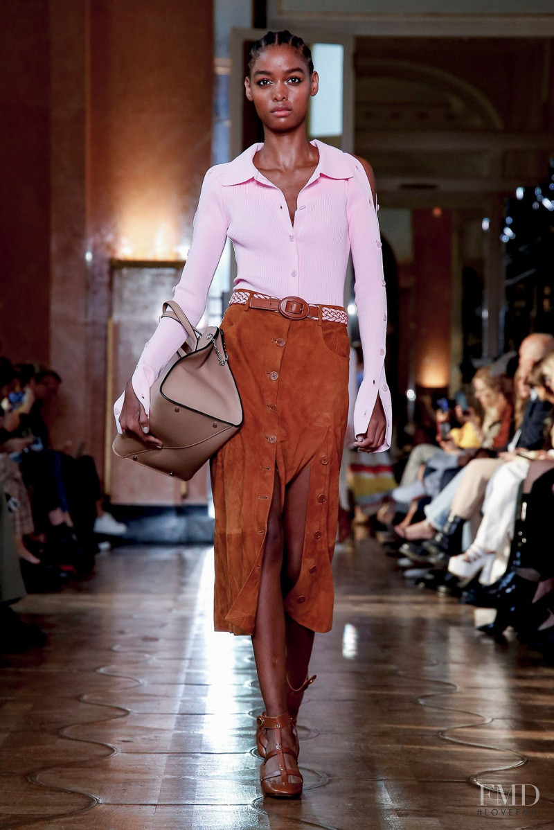 Blesnya Minher featured in  the Altuzarra fashion show for Spring/Summer 2020