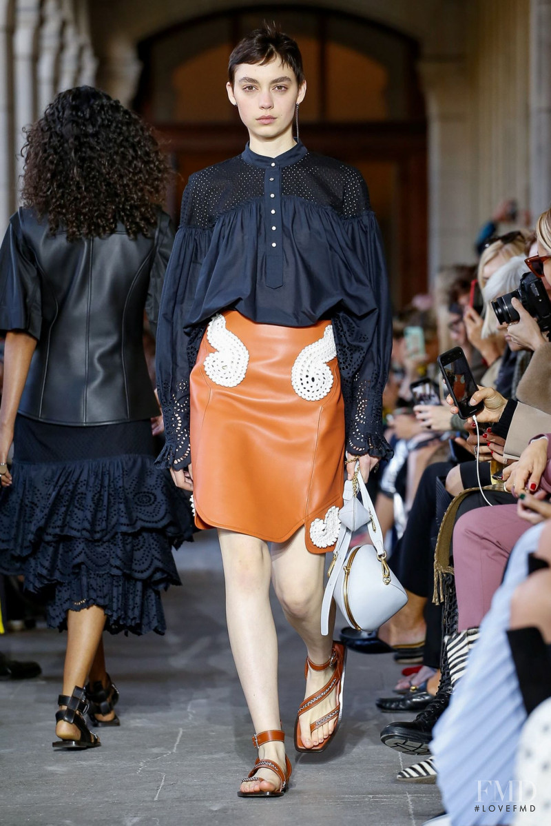 Ninouk Akkerman featured in  the Cedric Charlier fashion show for Spring/Summer 2020