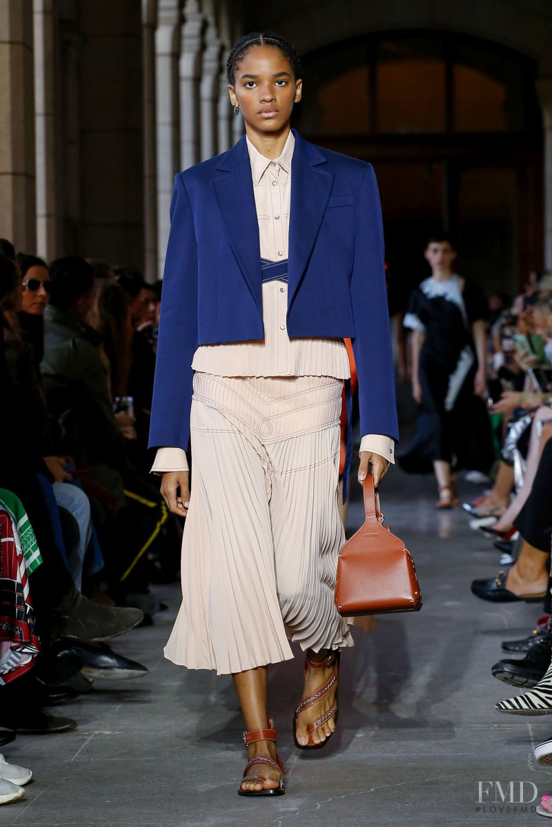 Kimberly Gelabert featured in  the Cedric Charlier fashion show for Spring/Summer 2020