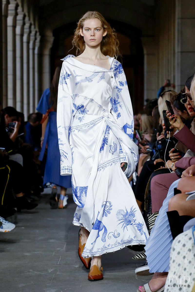 Jolie Alien featured in  the Cedric Charlier fashion show for Spring/Summer 2020