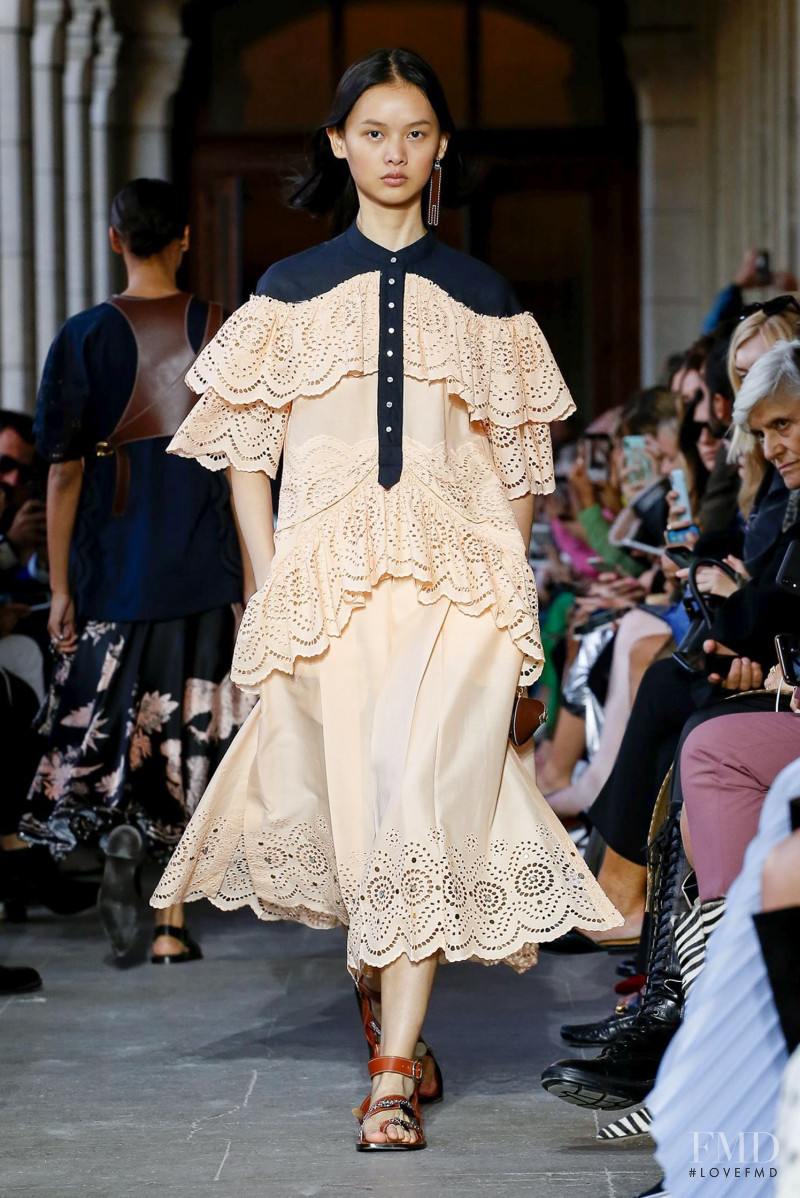 Shu Ping Li featured in  the Cedric Charlier fashion show for Spring/Summer 2020