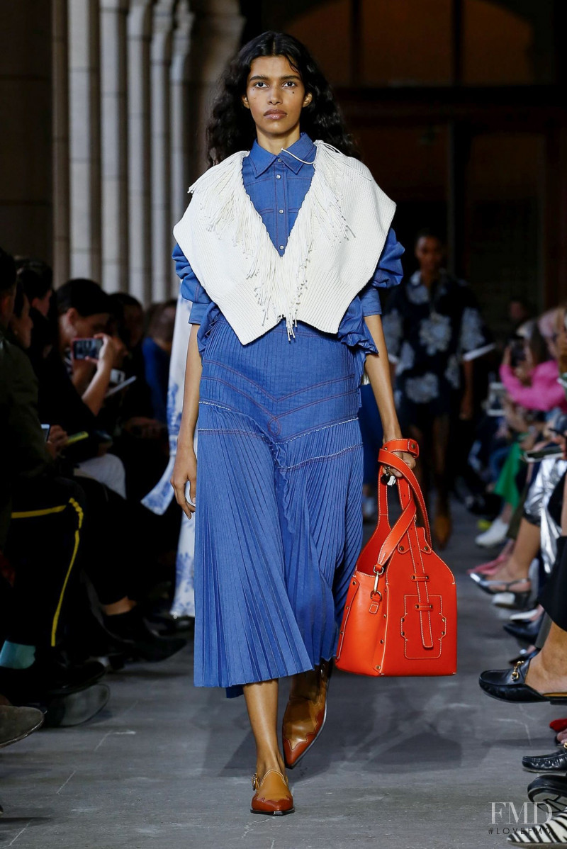 Pooja Mor featured in  the Cedric Charlier fashion show for Spring/Summer 2020