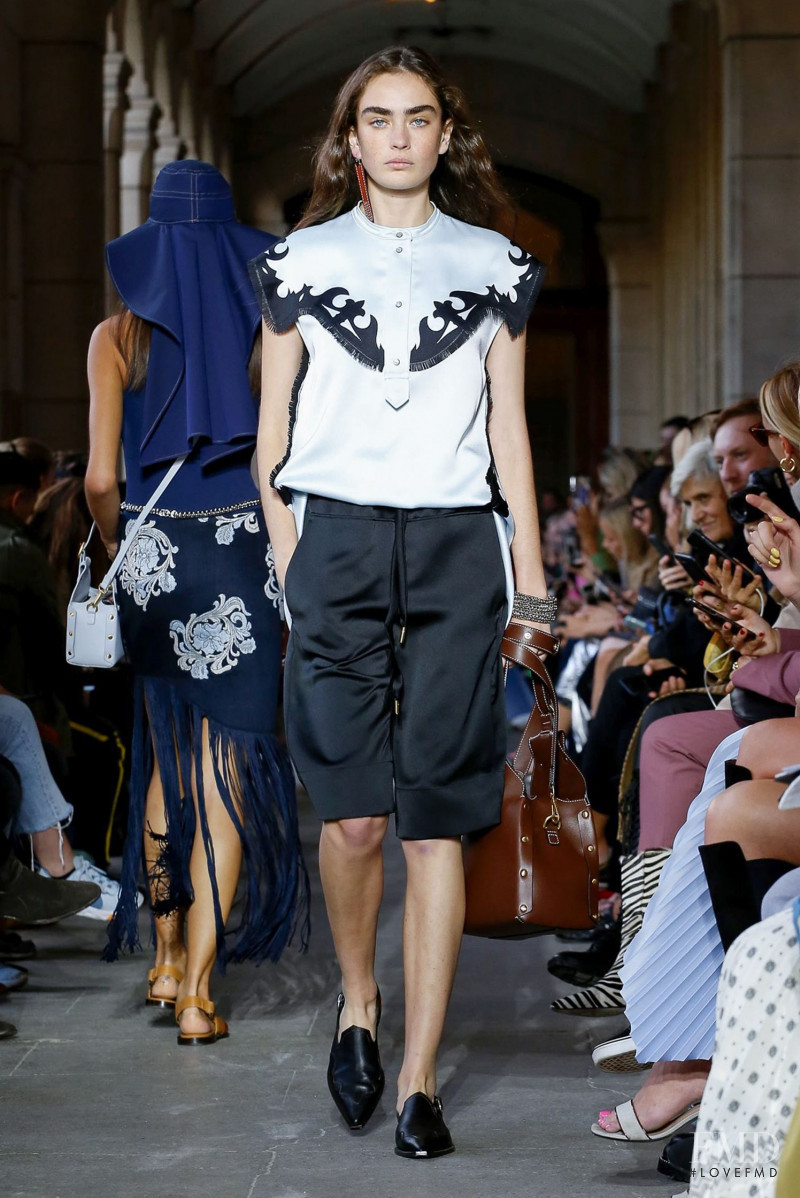 Alisha Nesvat featured in  the Cedric Charlier fashion show for Spring/Summer 2020