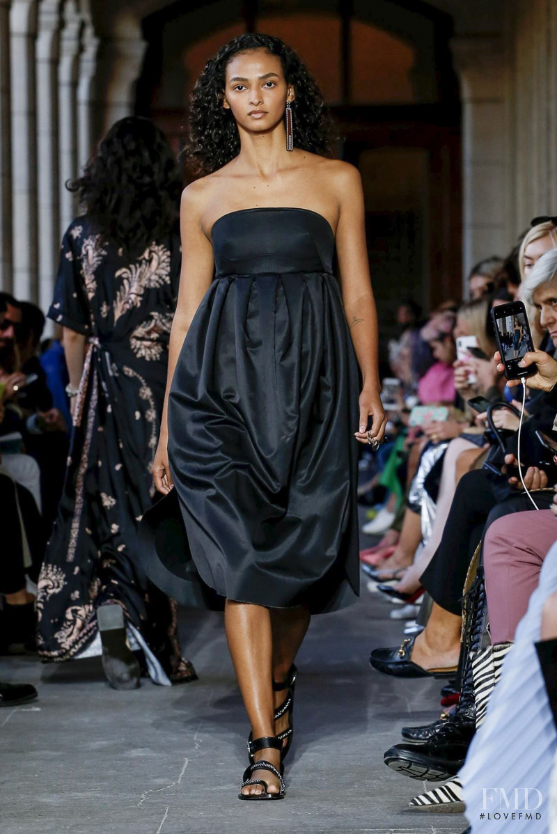 Angelica Alves featured in  the Cedric Charlier fashion show for Spring/Summer 2020