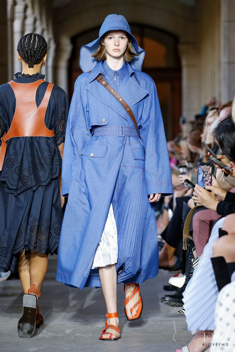 Isabel Jones featured in  the Cedric Charlier fashion show for Spring/Summer 2020