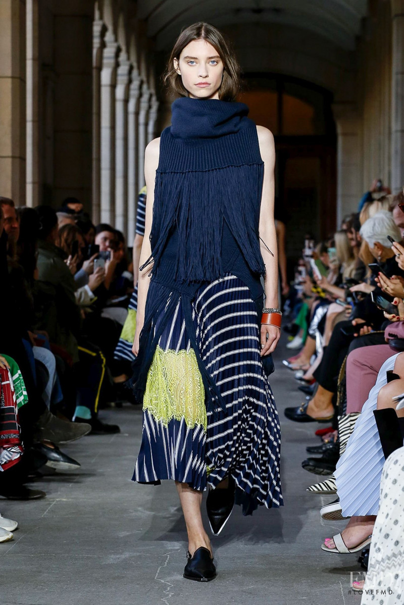 Sophie Martynova featured in  the Cedric Charlier fashion show for Spring/Summer 2020