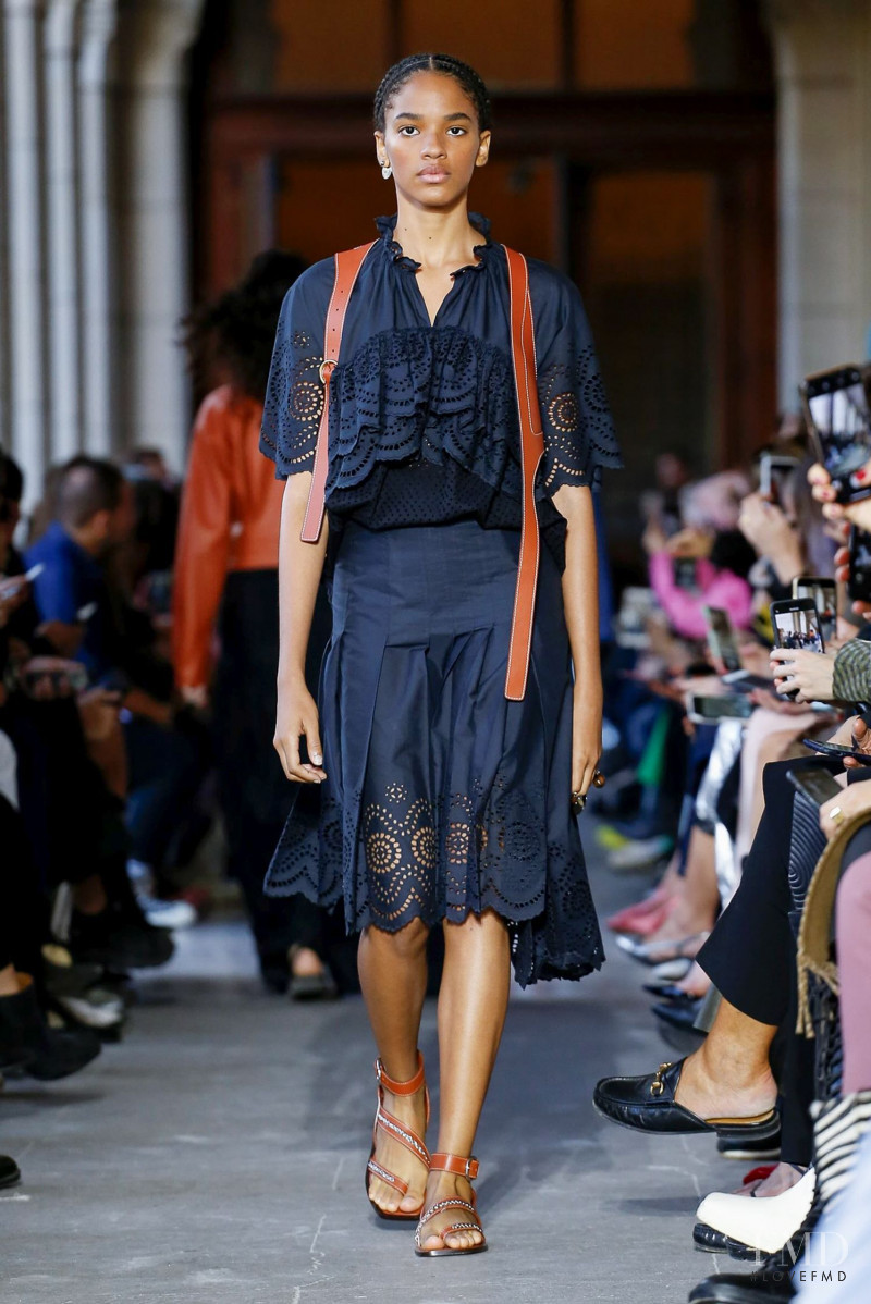Kimberly Gelabert featured in  the Cedric Charlier fashion show for Spring/Summer 2020