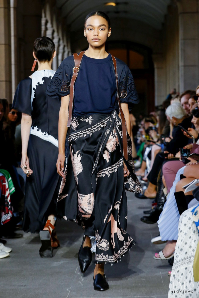 Alexis Sundman featured in  the Cedric Charlier fashion show for Spring/Summer 2020