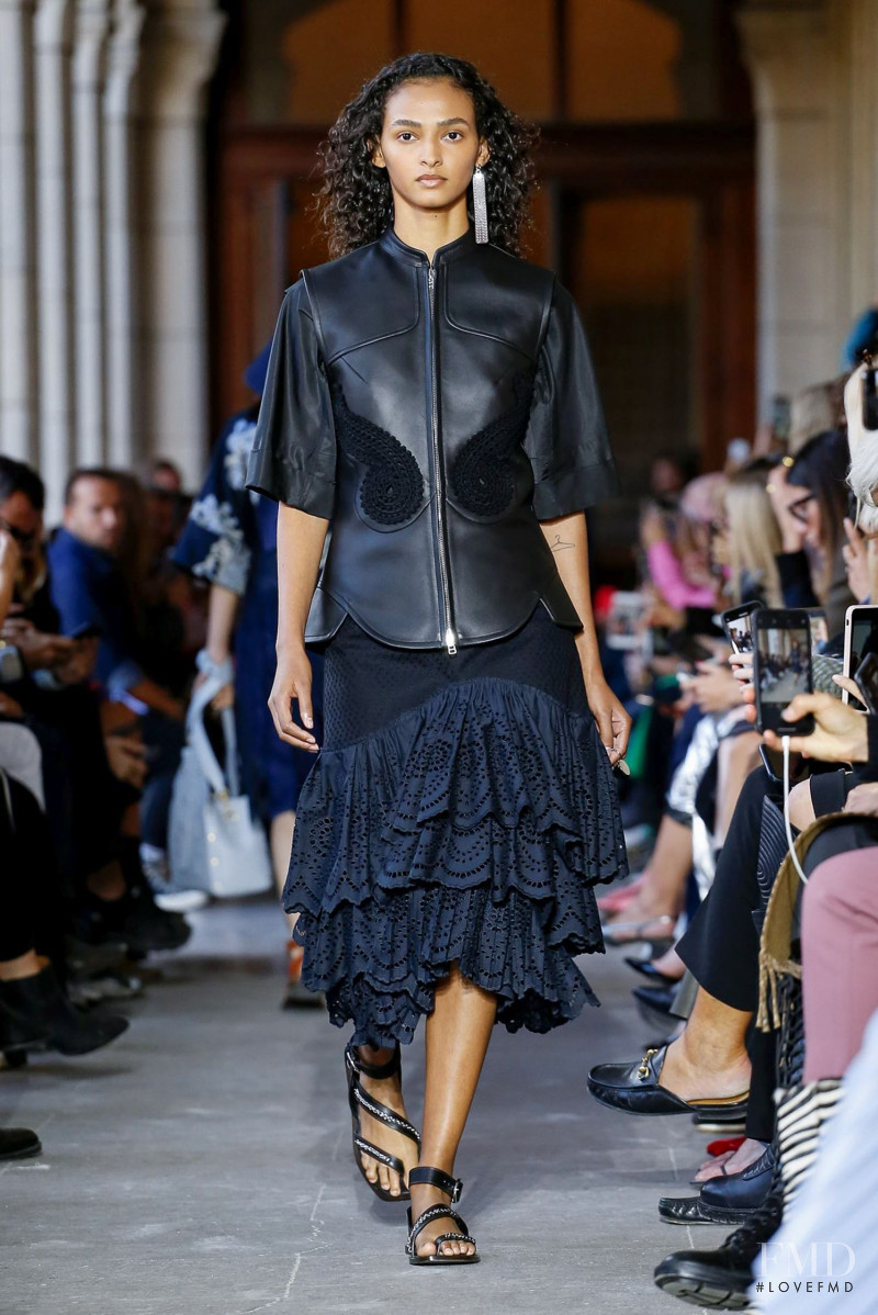 Angelica Alves featured in  the Cedric Charlier fashion show for Spring/Summer 2020