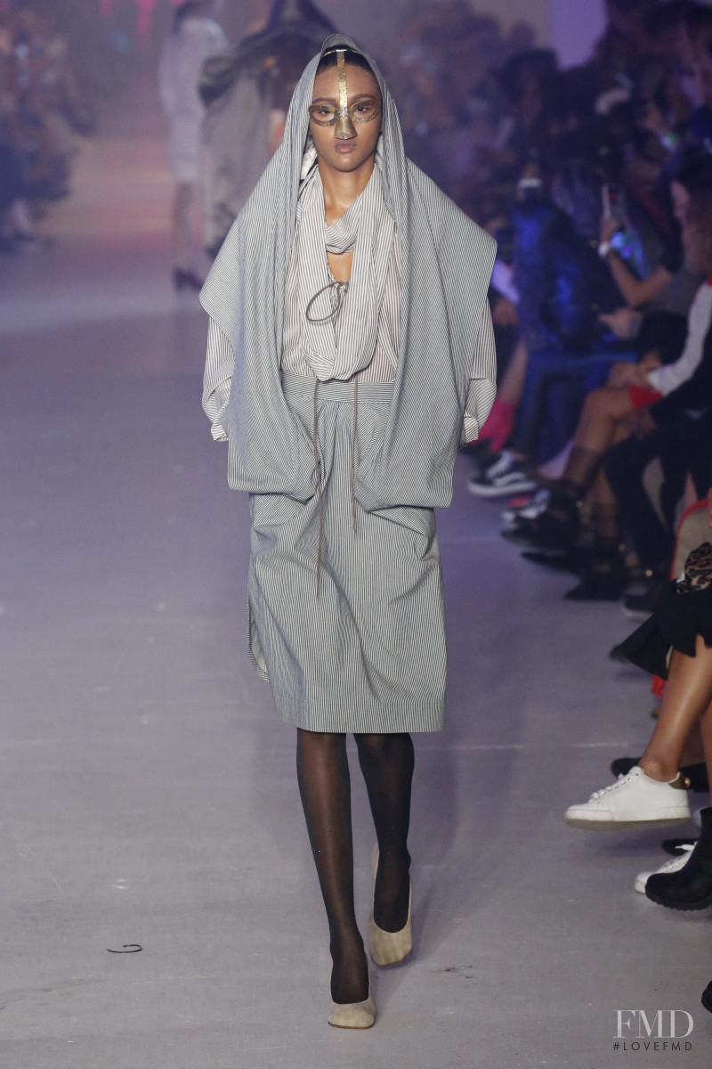 Coralie Jean-Francois featured in  the Vivienne Westwood fashion show for Spring/Summer 2020