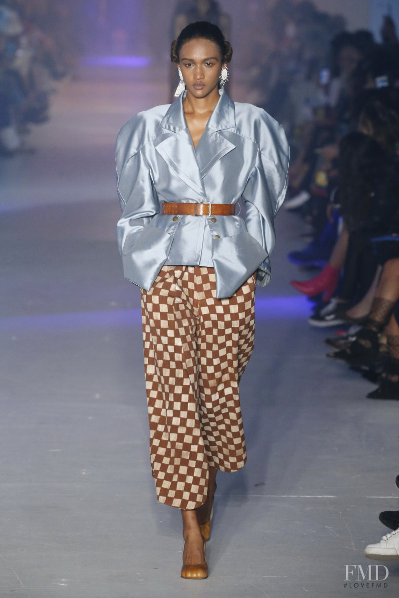 Coralie Jean-Francois featured in  the Vivienne Westwood fashion show for Spring/Summer 2020