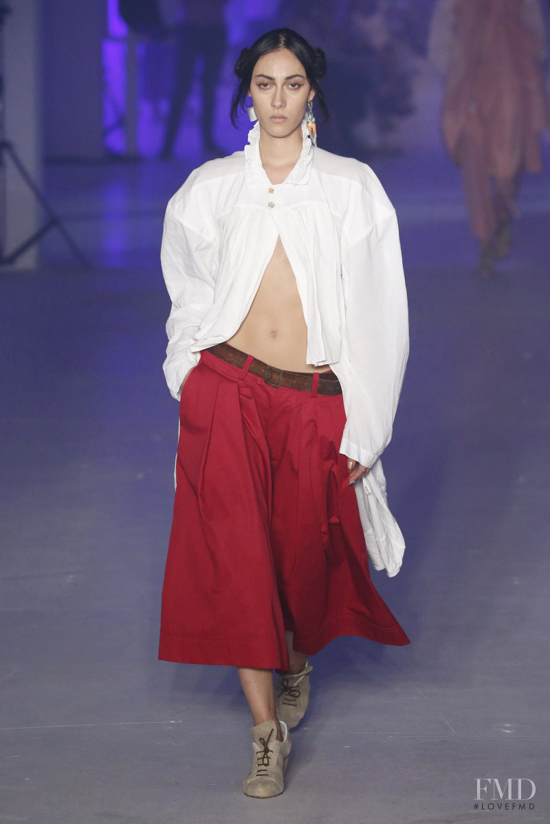 Gaia Orgeas featured in  the Vivienne Westwood fashion show for Spring/Summer 2020