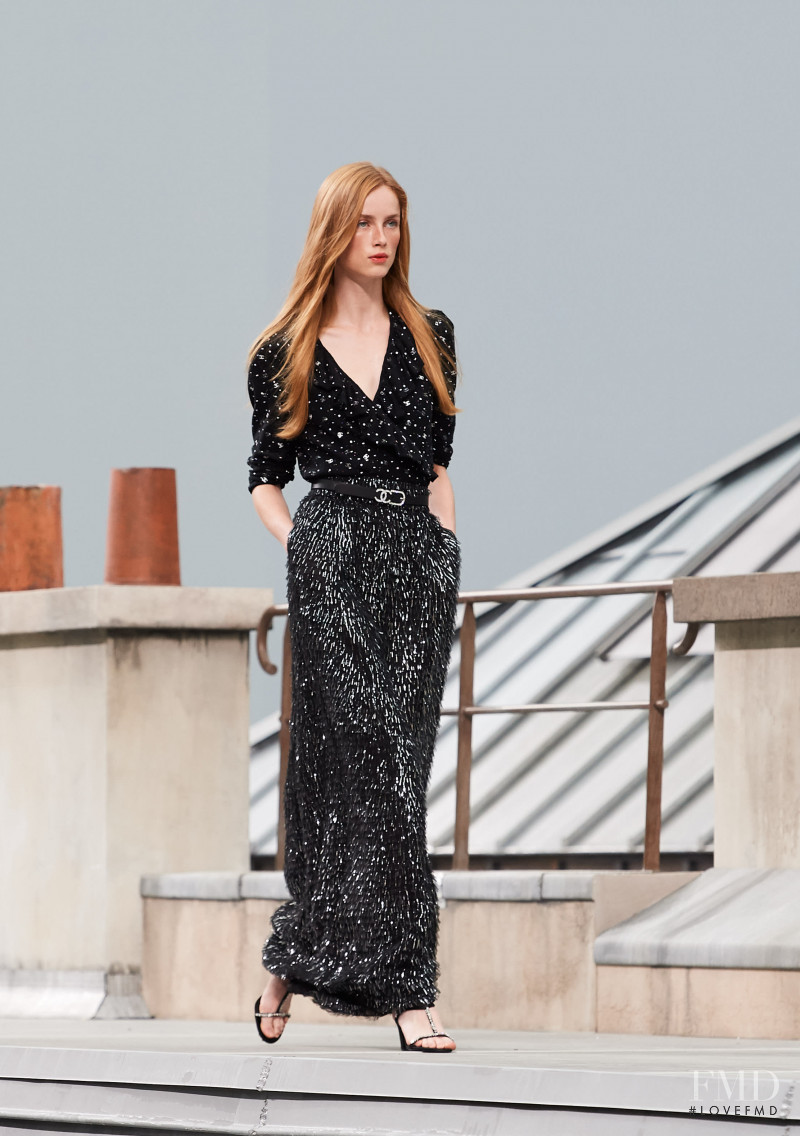 Rianne Van Rompaey featured in  the Chanel fashion show for Spring/Summer 2020