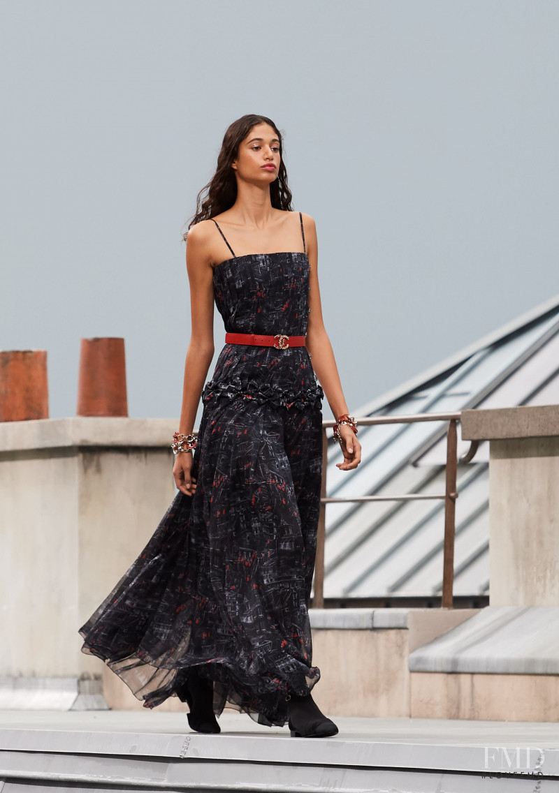 Malika El Maslouhi featured in  the Chanel fashion show for Spring/Summer 2020