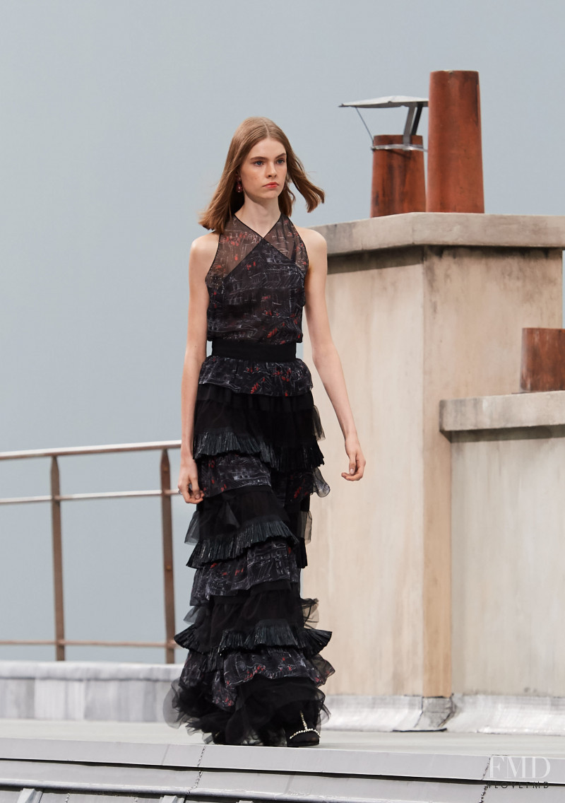 Maud Hoevelaken featured in  the Chanel fashion show for Spring/Summer 2020