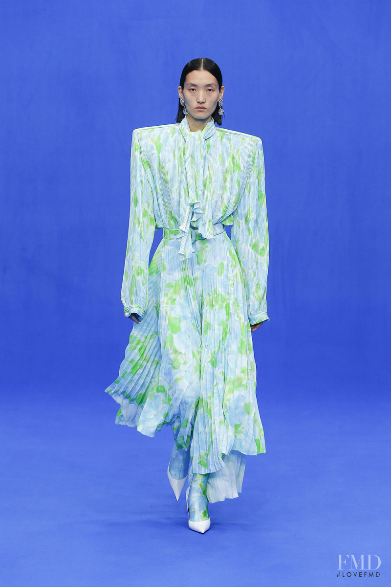 Lina Zhang featured in  the Balenciaga fashion show for Spring/Summer 2020