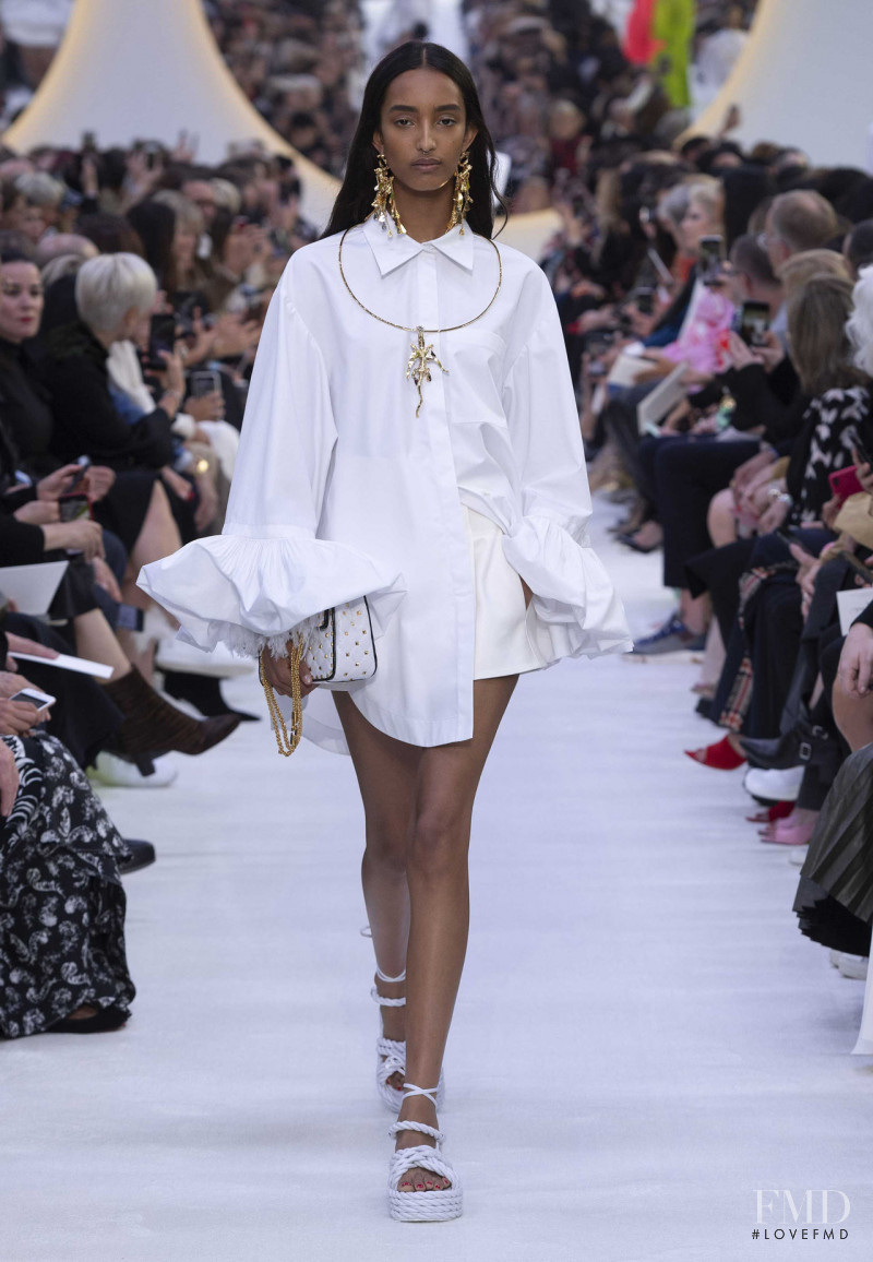 Mona Tougaard featured in  the Valentino fashion show for Spring/Summer 2020