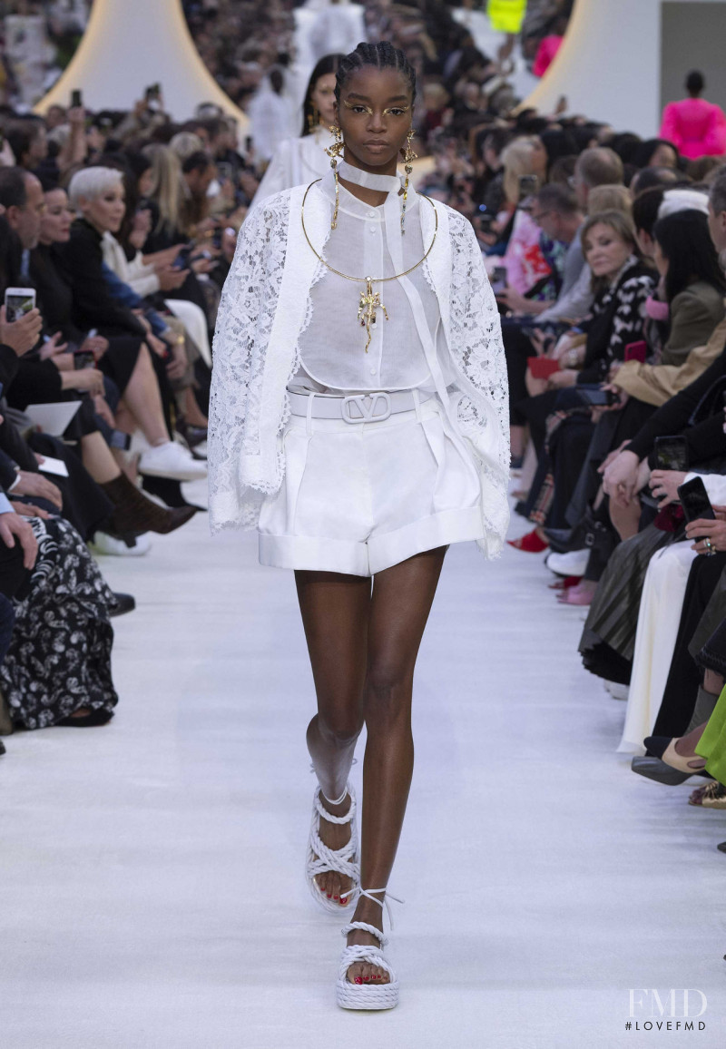 Kyla Ramsey featured in  the Valentino fashion show for Spring/Summer 2020
