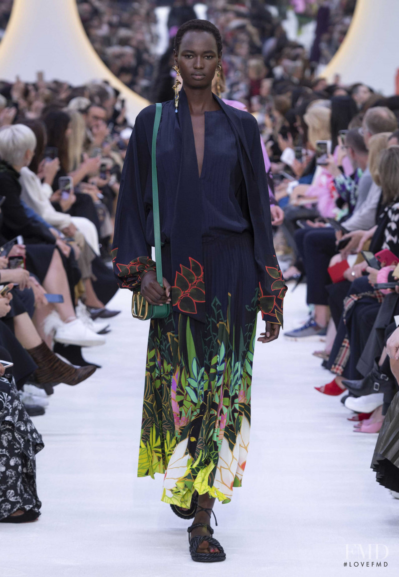 Nyarach Abouch Ayuel Aboja featured in  the Valentino fashion show for Spring/Summer 2020