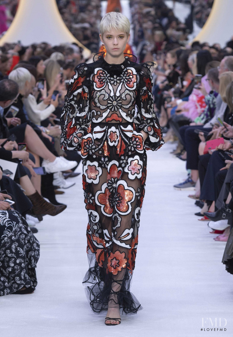 Maike Inga featured in  the Valentino fashion show for Spring/Summer 2020