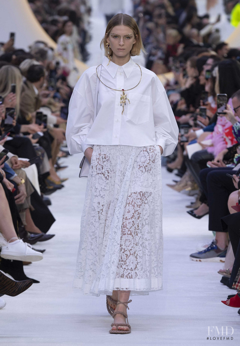 Emily Driver featured in  the Valentino fashion show for Spring/Summer 2020