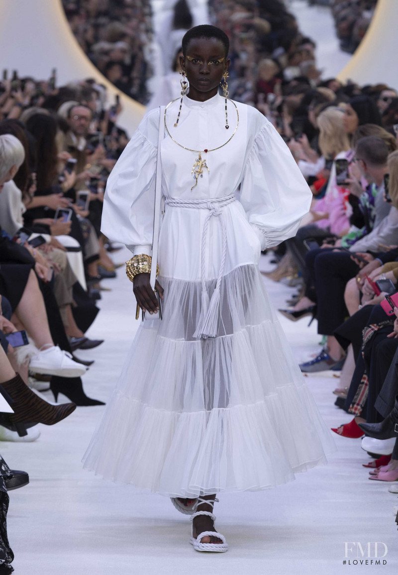 Awuoi Mach Guguei featured in  the Valentino fashion show for Spring/Summer 2020