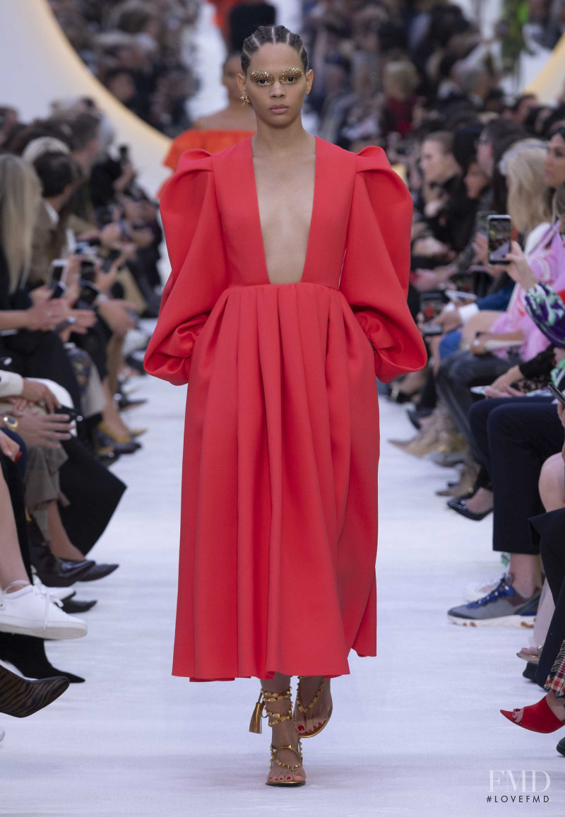 Hiandra Martinez featured in  the Valentino fashion show for Spring/Summer 2020