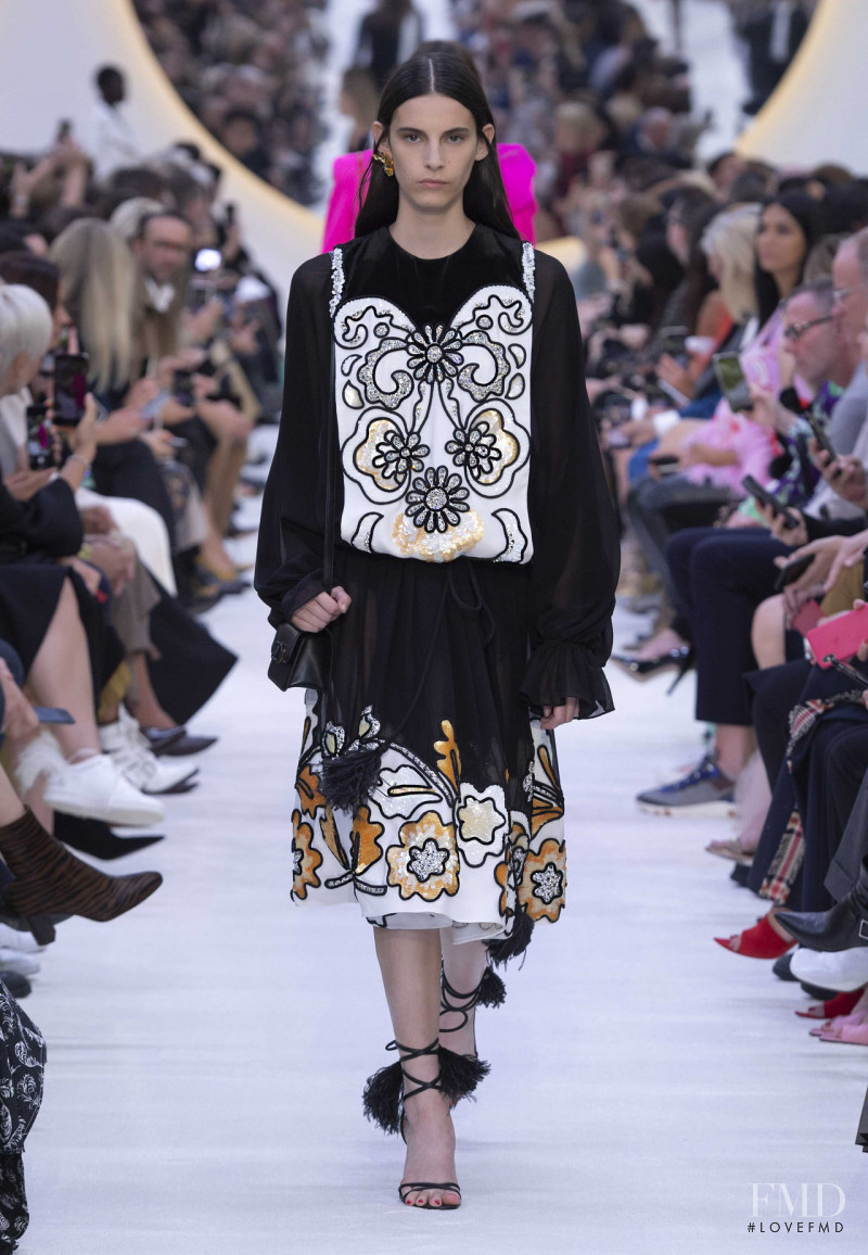 Cyrielle Lalande featured in  the Valentino fashion show for Spring/Summer 2020