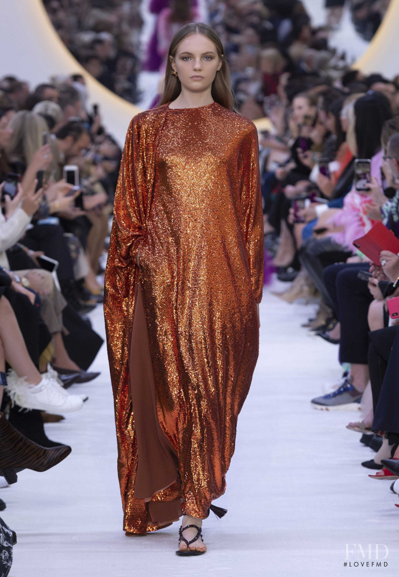 Fran Summers featured in  the Valentino fashion show for Spring/Summer 2020
