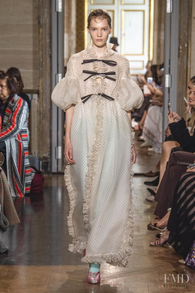 Penelope Ternes featured in  the Giambattista Valli fashion show for Spring/Summer 2020