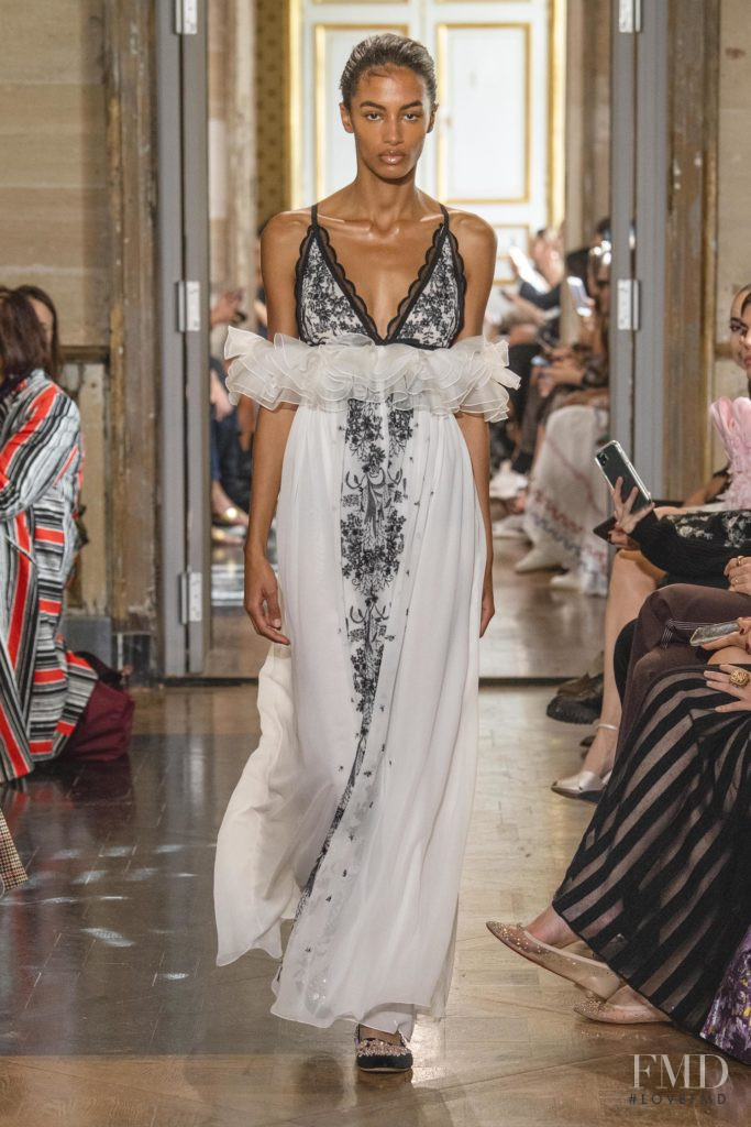 Sacha Quenby featured in  the Giambattista Valli fashion show for Spring/Summer 2020