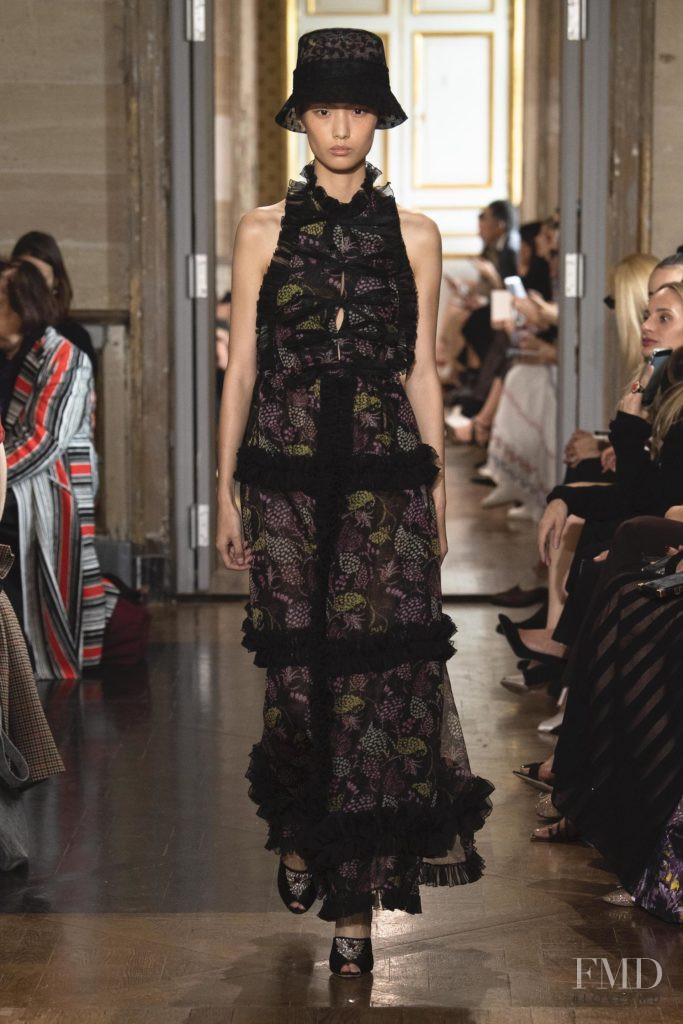 Tinglei Liu featured in  the Giambattista Valli fashion show for Spring/Summer 2020