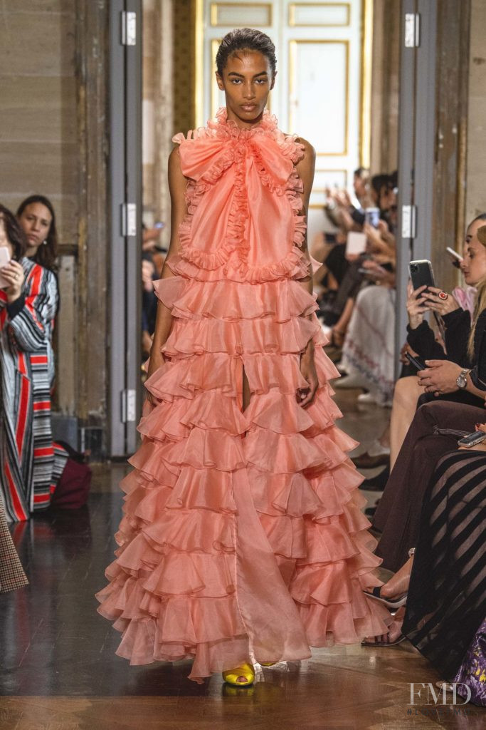 Sacha Quenby featured in  the Giambattista Valli fashion show for Spring/Summer 2020