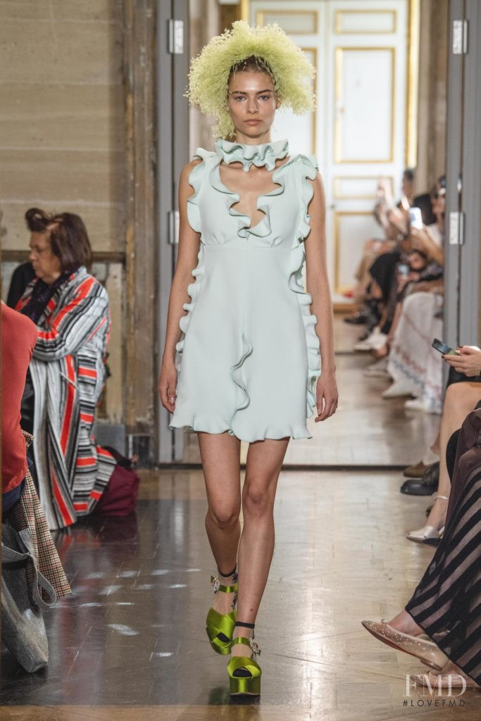 Jonna Blauert featured in  the Giambattista Valli fashion show for Spring/Summer 2020