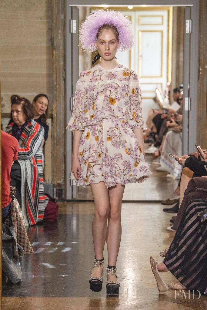 Charlie Rump featured in  the Giambattista Valli fashion show for Spring/Summer 2020