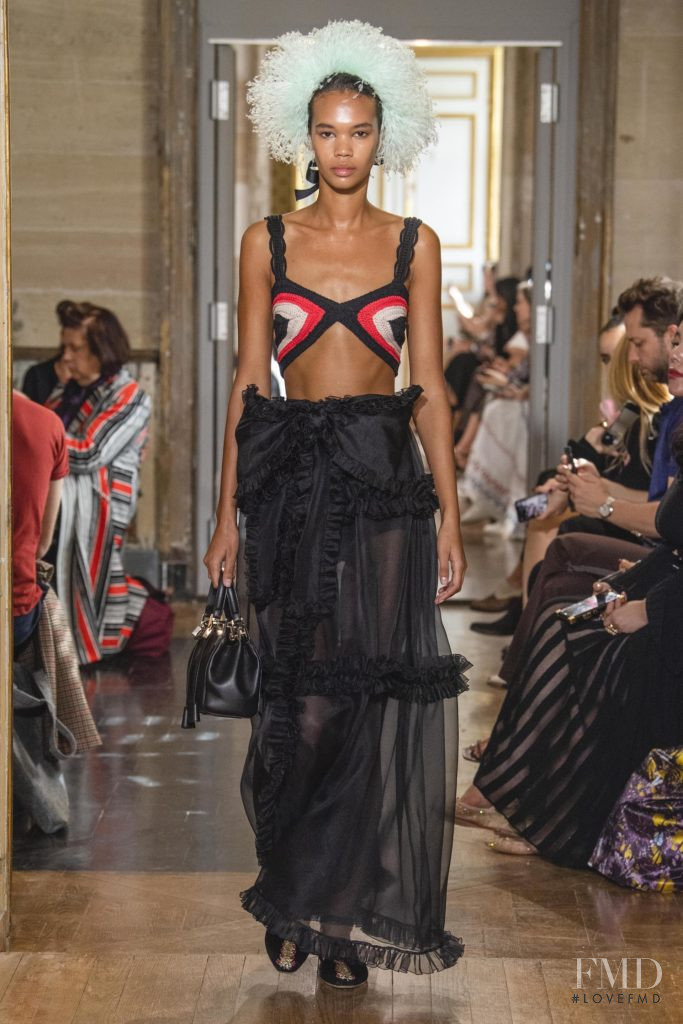 Jordan Daniels featured in  the Giambattista Valli fashion show for Spring/Summer 2020