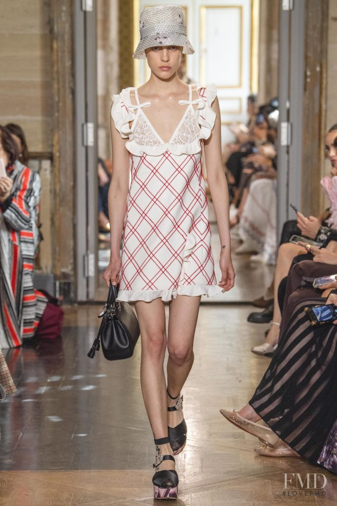 Denise Ascuet featured in  the Giambattista Valli fashion show for Spring/Summer 2020