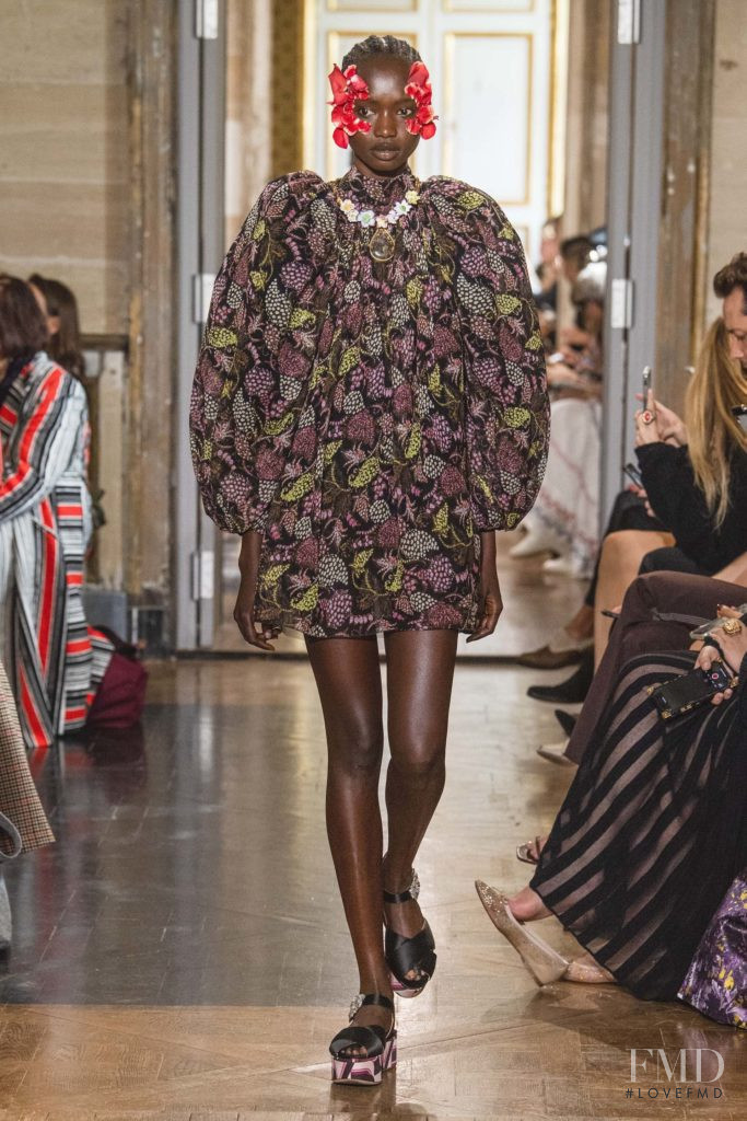 Agi Akur featured in  the Giambattista Valli fashion show for Spring/Summer 2020