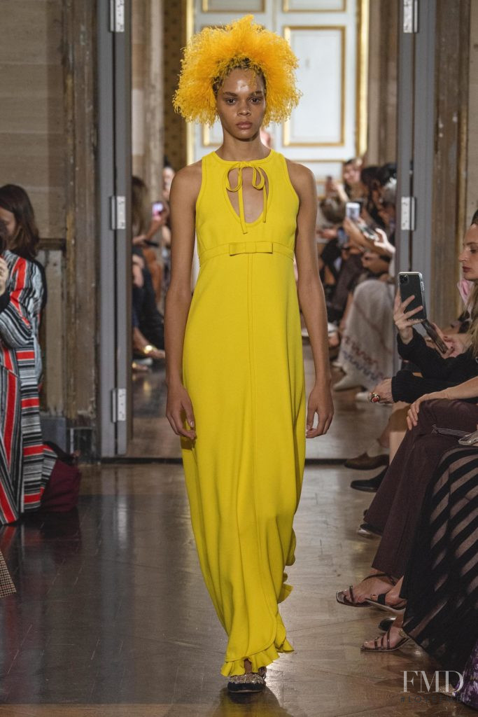 Hiandra Martinez featured in  the Giambattista Valli fashion show for Spring/Summer 2020