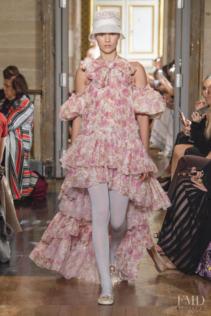 Sara Eirud featured in  the Giambattista Valli fashion show for Spring/Summer 2020