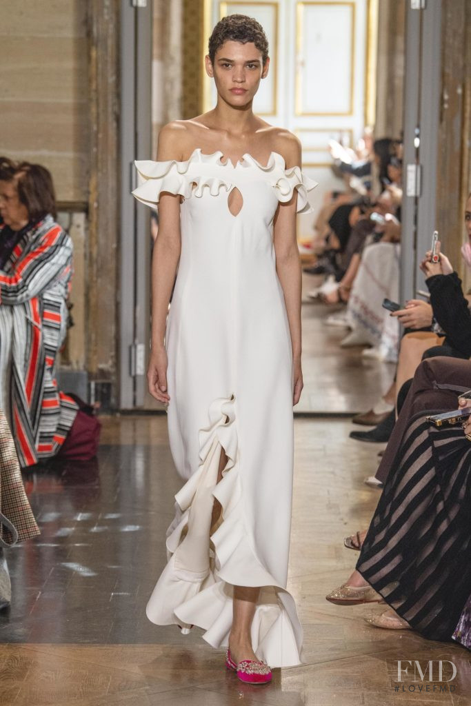 Kerolyn Soares featured in  the Giambattista Valli fashion show for Spring/Summer 2020