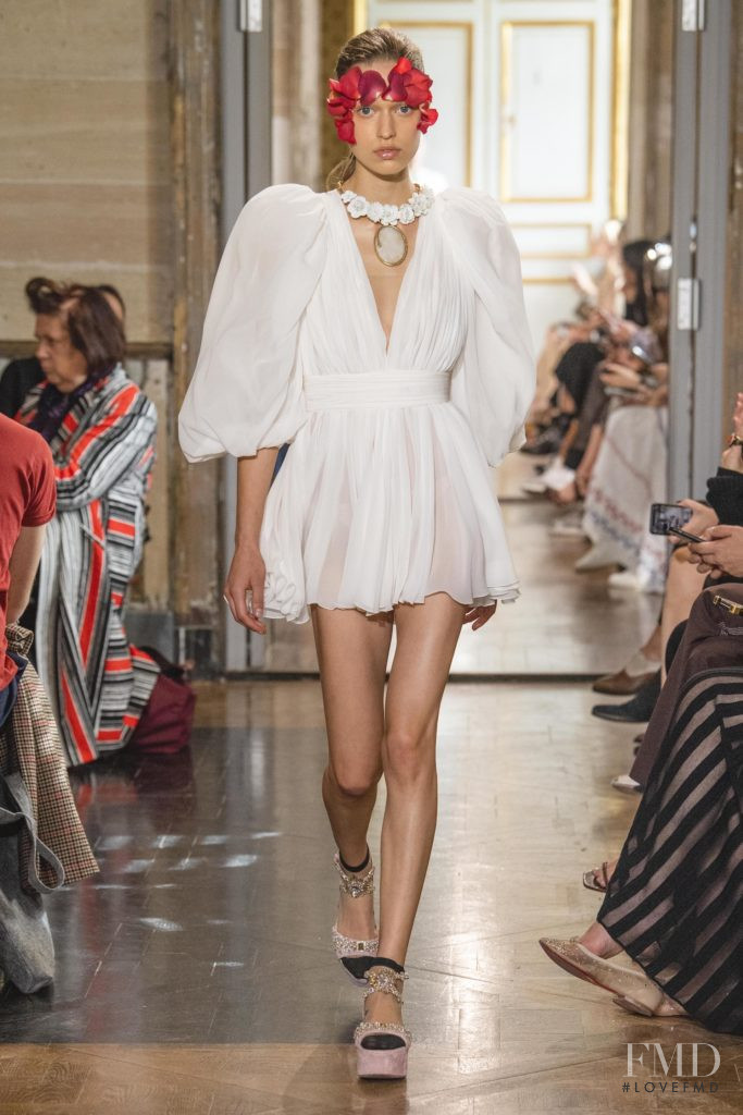 Cosima Fritz featured in  the Giambattista Valli fashion show for Spring/Summer 2020