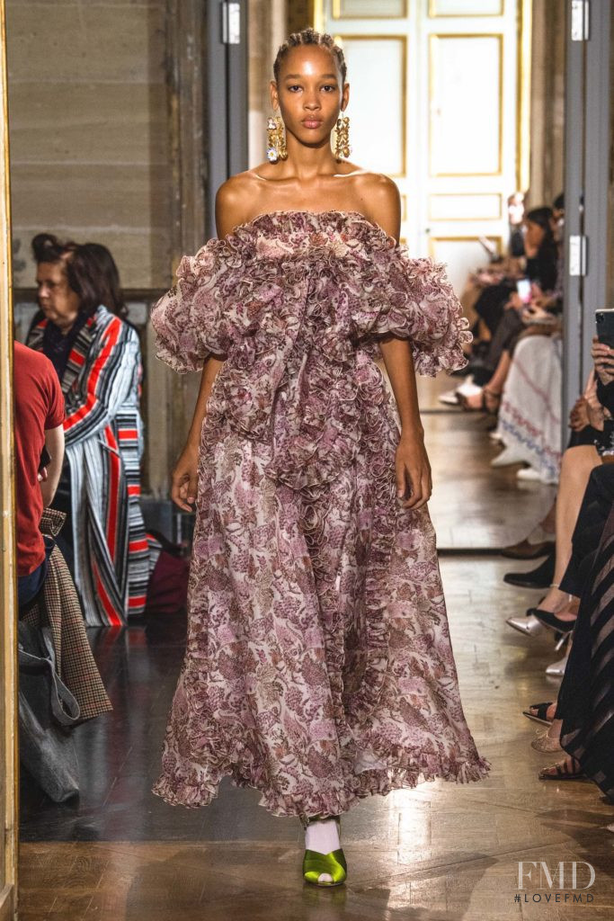 Sculy Mejia Escobosa featured in  the Giambattista Valli fashion show for Spring/Summer 2020