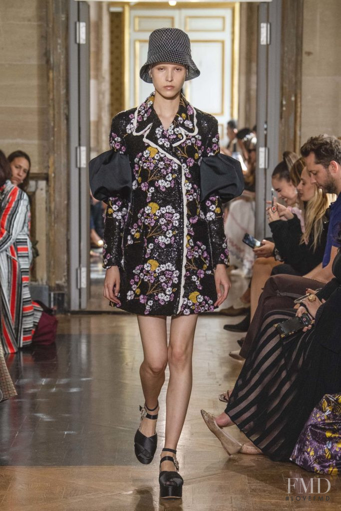Sara Soric featured in  the Giambattista Valli fashion show for Spring/Summer 2020
