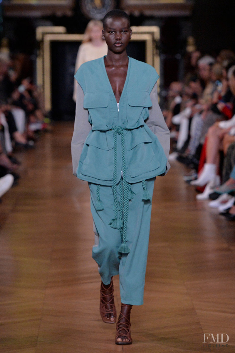 Adut Akech Bior featured in  the Stella McCartney fashion show for Spring/Summer 2020
