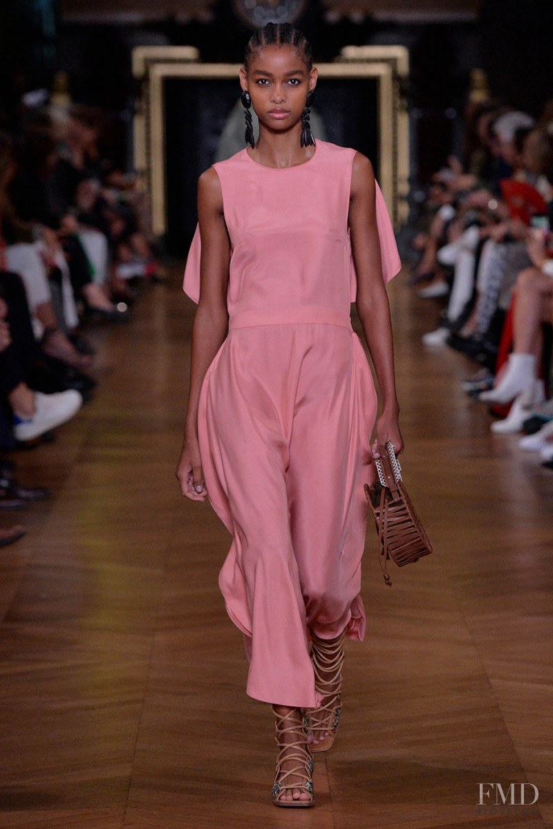 Blesnya Minher featured in  the Stella McCartney fashion show for Spring/Summer 2020