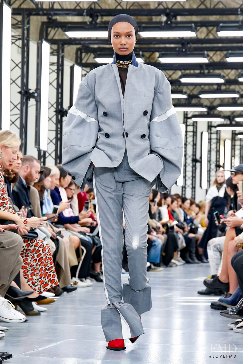 Ugbad Abdi featured in  the Sacai fashion show for Spring/Summer 2020