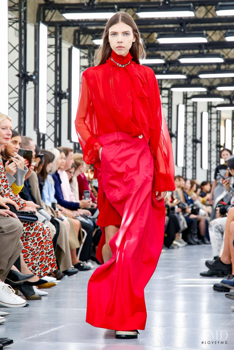 Lea Julian featured in  the Sacai fashion show for Spring/Summer 2020